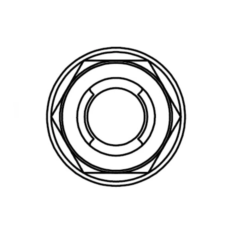 Tuerca fuji con brida BOLT M6 x 1,00 x 10mm
