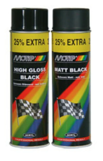 Pintura MOTIP negro mate 500ML