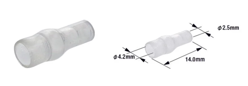Manguitos aislantes para terminales de cable macho ETP-01 TOURMAX - 100 unidades