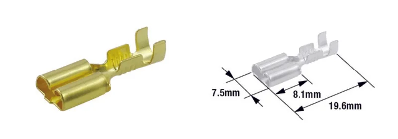 Terminales de cable hembra TOURMAX tipo 250