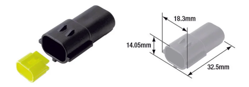 Conectores macho hermético TOURMAX (5 unidades) tipo 070 (FRA)