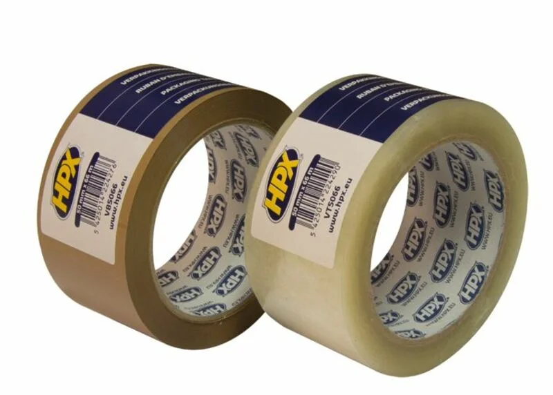 Cinta para empaque HPX transparente 50mm x 66m