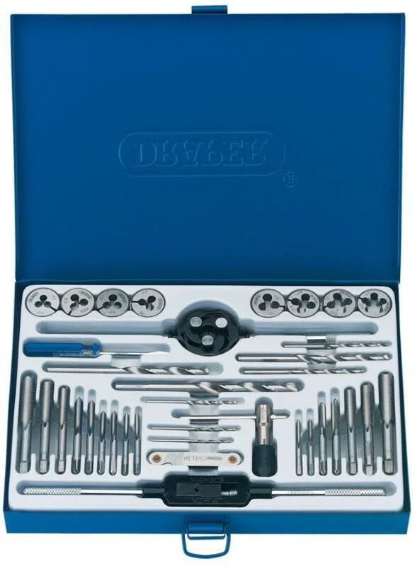Kit machos de roscar y terrajas DRAPER 37uds