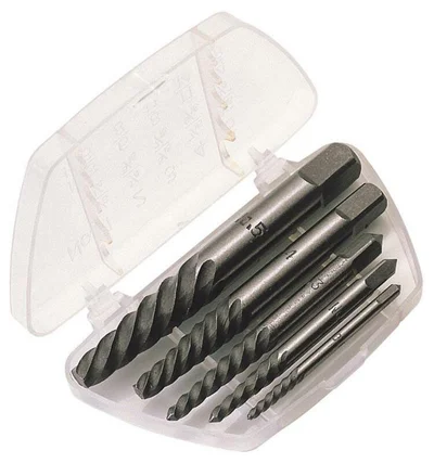 Kit de 5 extractores de tornillo acero de carbono DRAPER 3-18mm