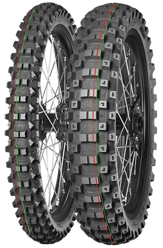 Neumático MITAS TERRA FORCE-MX MH 90/100-16 NHS 51M TT MEDIUM TO HARD RED GREEN