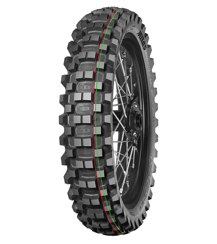 Neumático MITAS TERRA FORCE-MX MH 120/80-19 63M TT MEDIUM HARD TERRAIN RED GREEN NHS