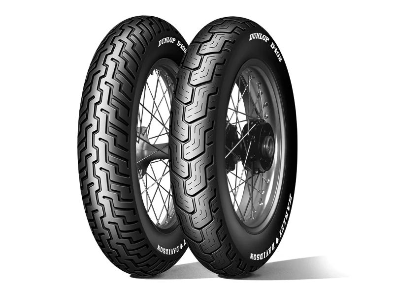 Neumático DUNLOP D402 SW (HARLEY-D) Flancs Blancs Fins MU85 B 16 77H TL