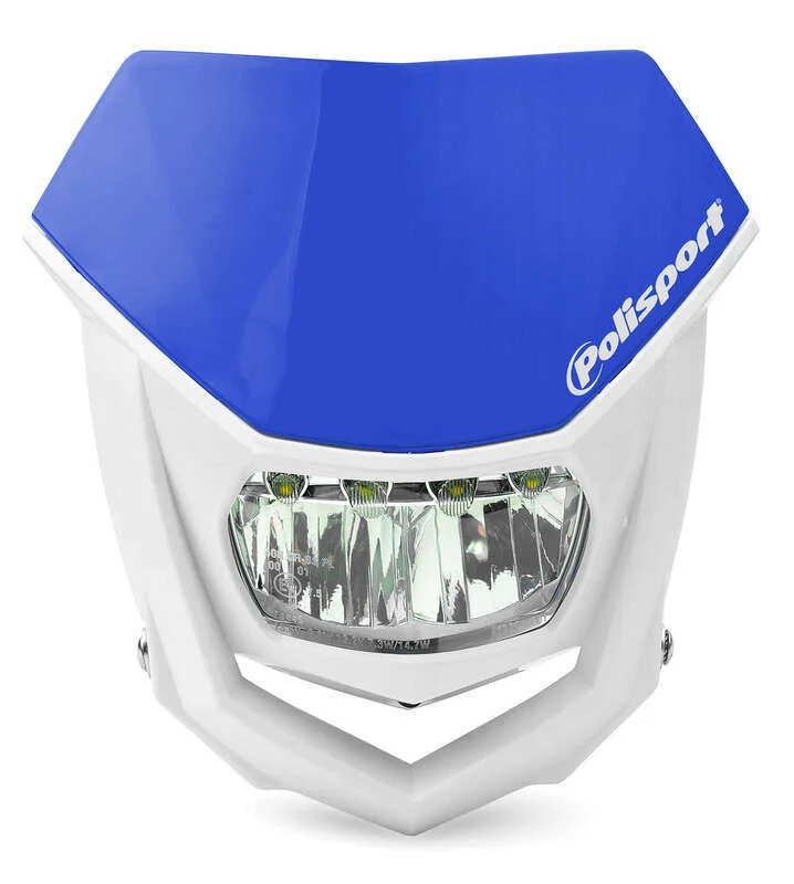 Careta Halo LED homologada POLISPORT blanco/azul 8667100005