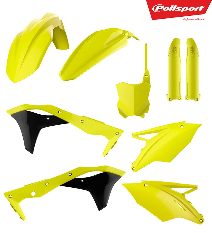 Kit de plástica completo Polisport Kawasaki amarillo fluor 90743