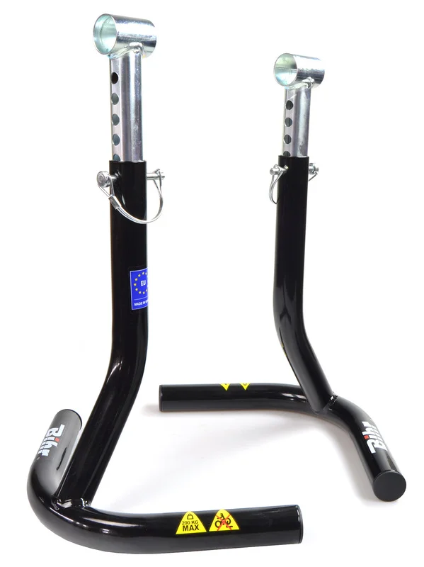 Caballete (candelabros) traseros gemelos Bihr al reposapie - Extensible 390mm-480mm
