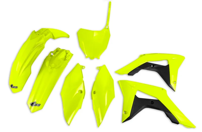 Kit plástica completo UFO Honda amarillo fluor HOKIT119-DFLU