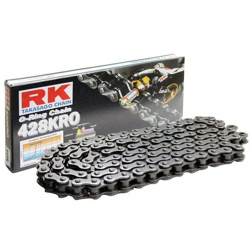 Cadena RK 428KRO con 126 eslabones negro