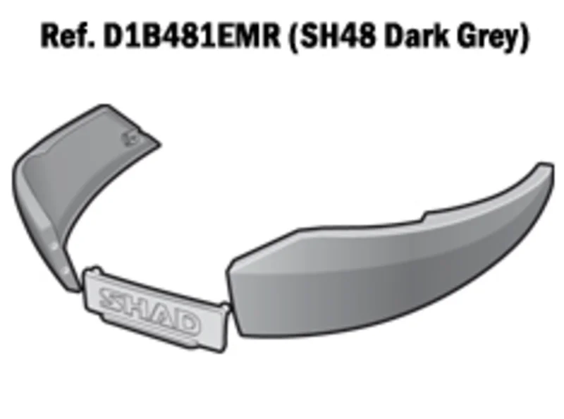 MARCOS D/I para baúl SHAD SH48 GRIS OSCURO
