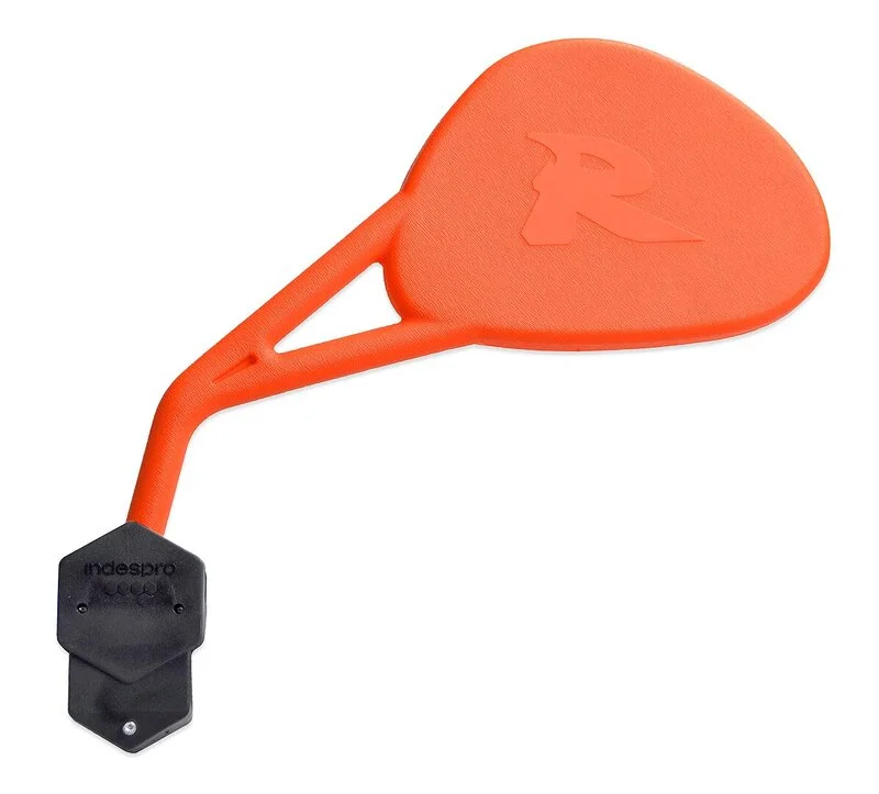 Retrovisor izquierdo universal V PARTS Enduro R (homologado) con brida Naranja
