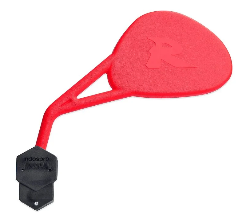 Retrovisor izquierdo universal V PARTS Enduro R (homologado) con brida Rojo