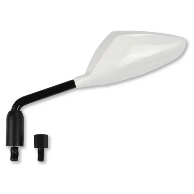 Retrovisor izquierdo universal V PARTS con adaptadores blanco