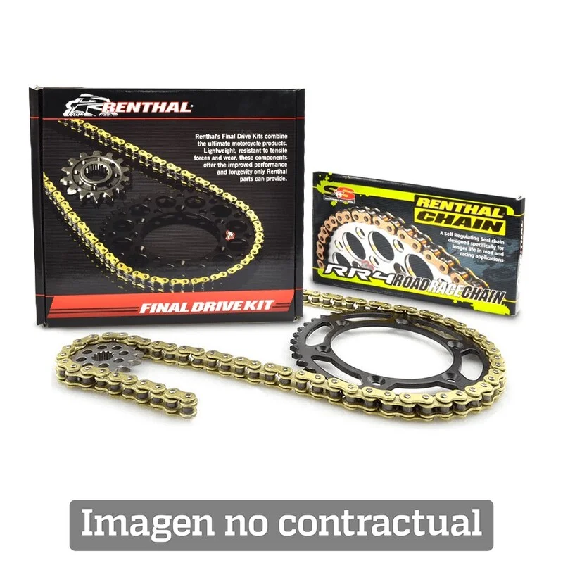 Kit cadena aluminio Renthal 520R1 (14-49-114)
