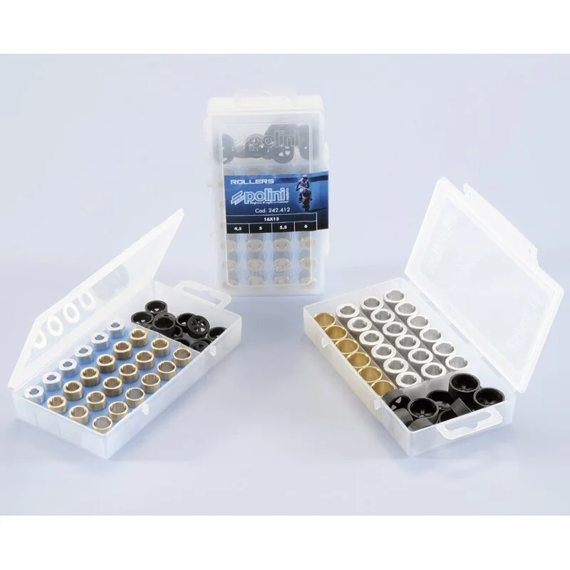 Caja de rodillos POLINI 15x12mm 5,5-6-6,5-7gr - 24 piezas