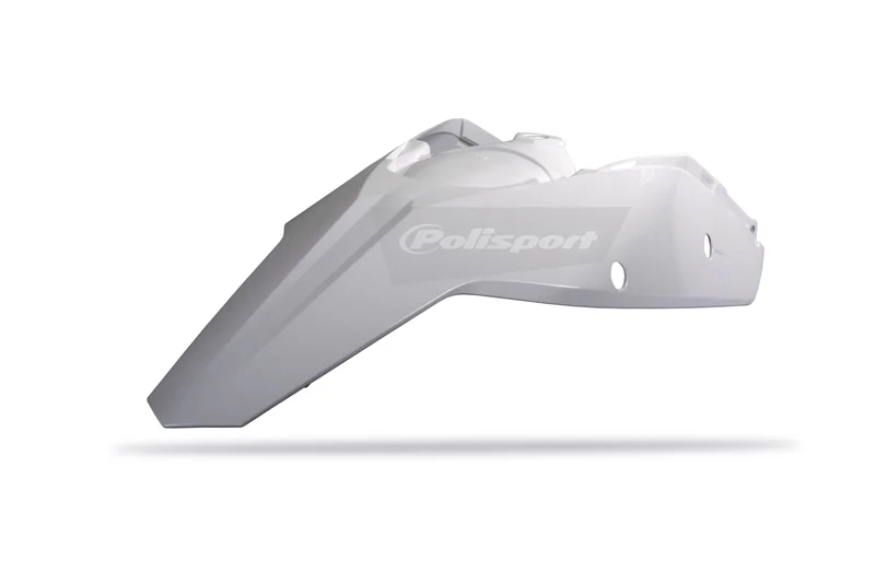 Guardabarros trasero + paneles laterales Polisport blanco KTM