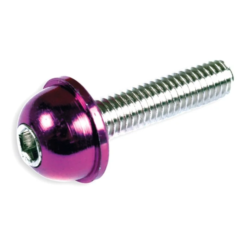 Kit 12 tornillos allen cabeza abombada M6x13 azul V PARTS