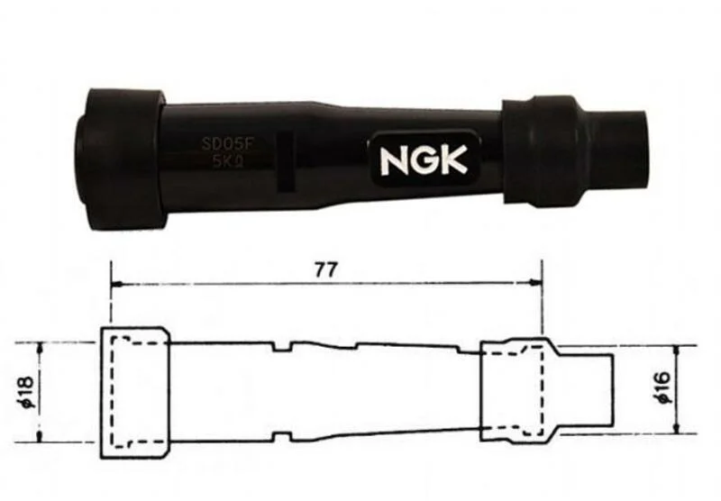 Pipa Bujía NGK SB10E